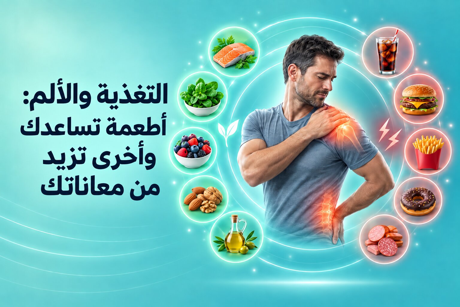 التغذية والألم أطعمة تساعدك وأخرى تزيد من معاناتك.jpg